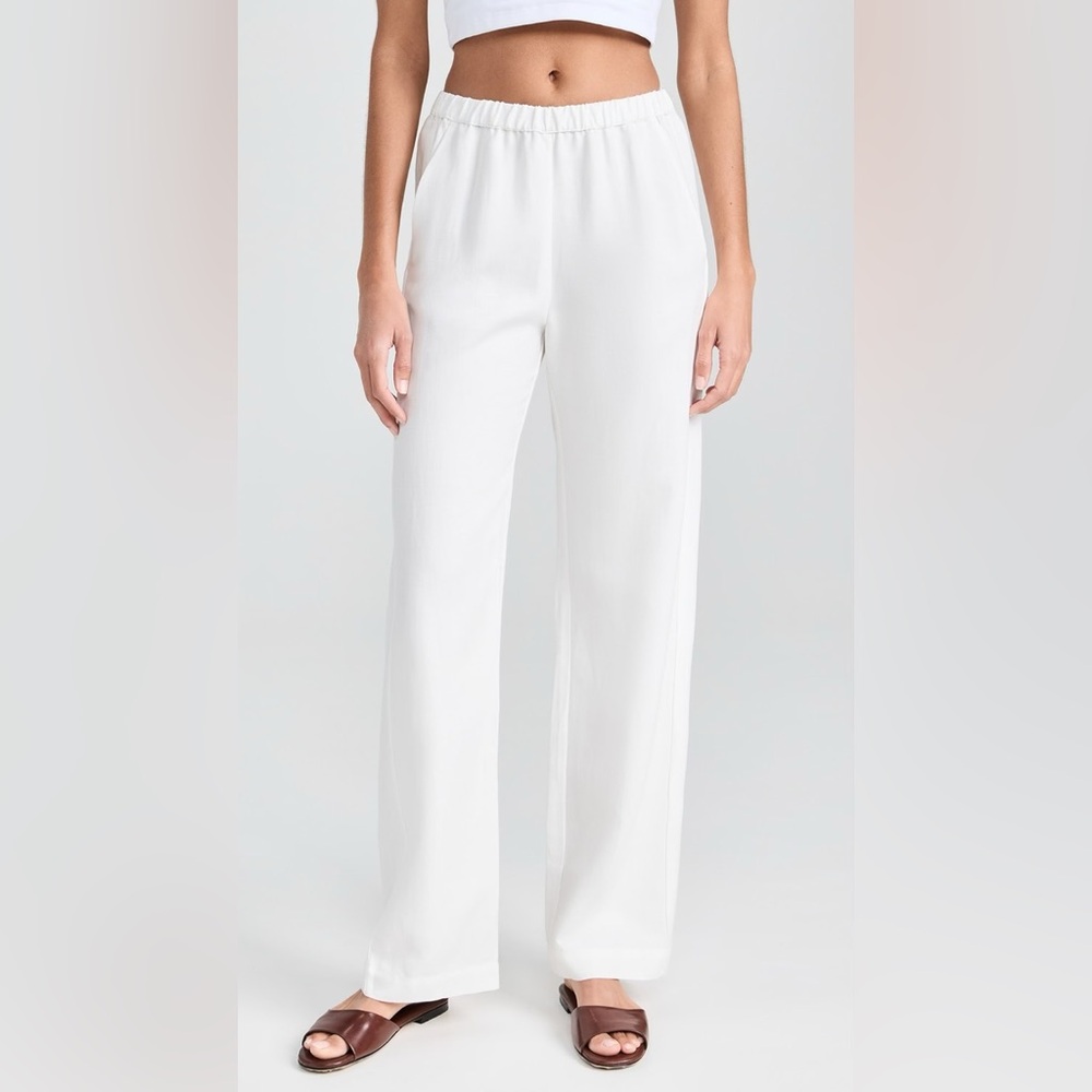 Enza Costa Twill Everywhere Pants in Off White 0/XS